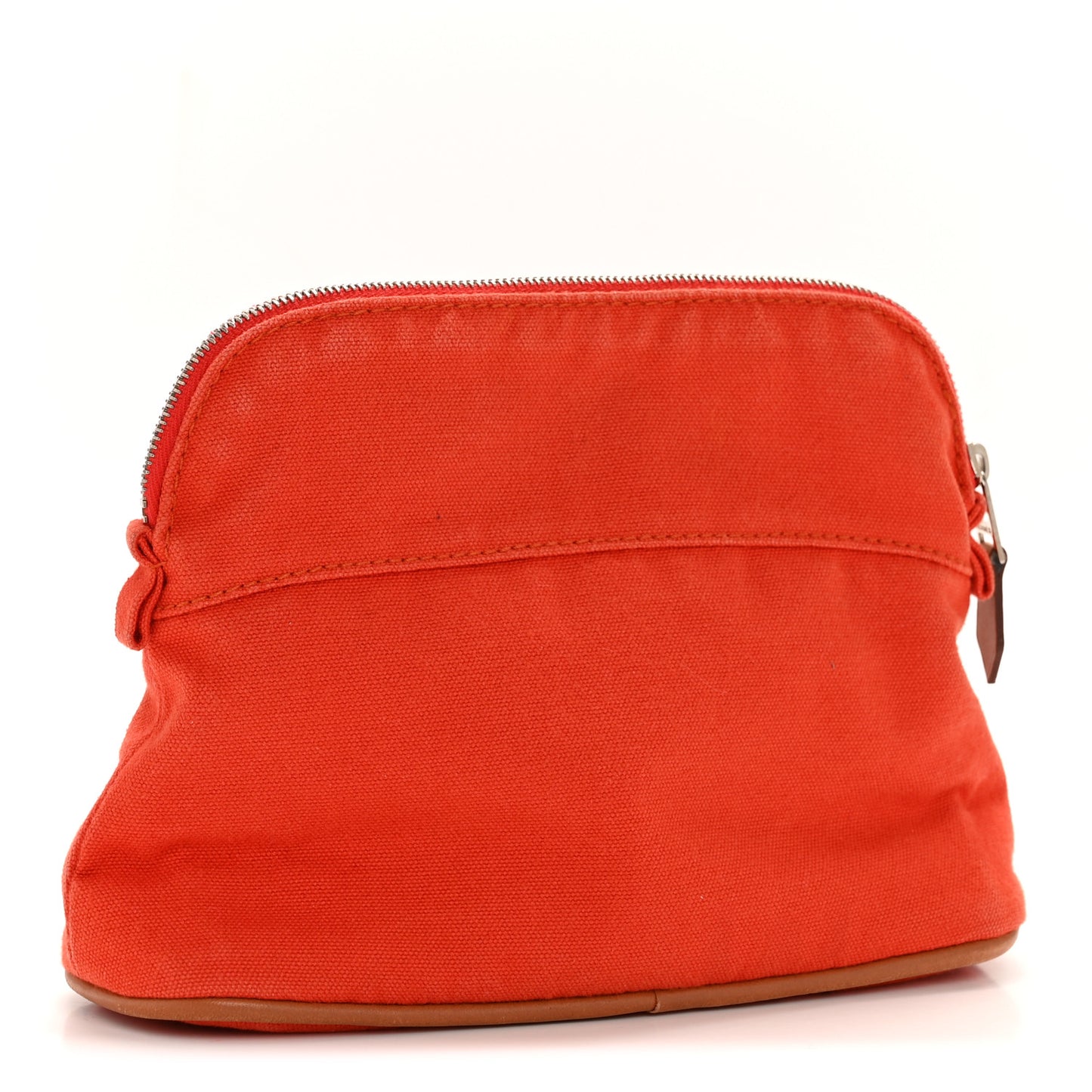 Cotton Canvas Mini Bolide Travel Cosmetic Pouch Feu