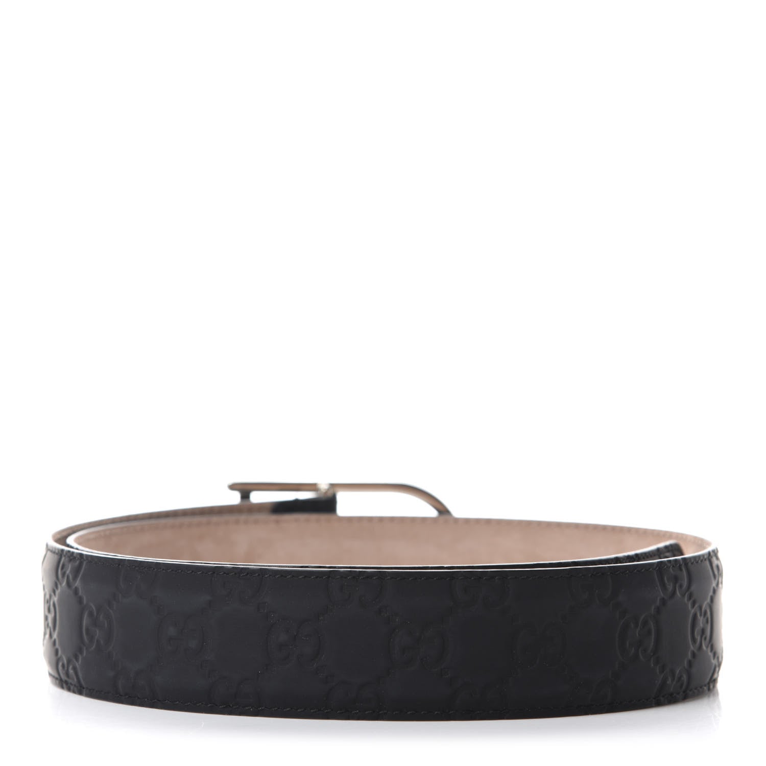 Gucci Rubber Guccissima Belt 85 34 Black 2 of 5