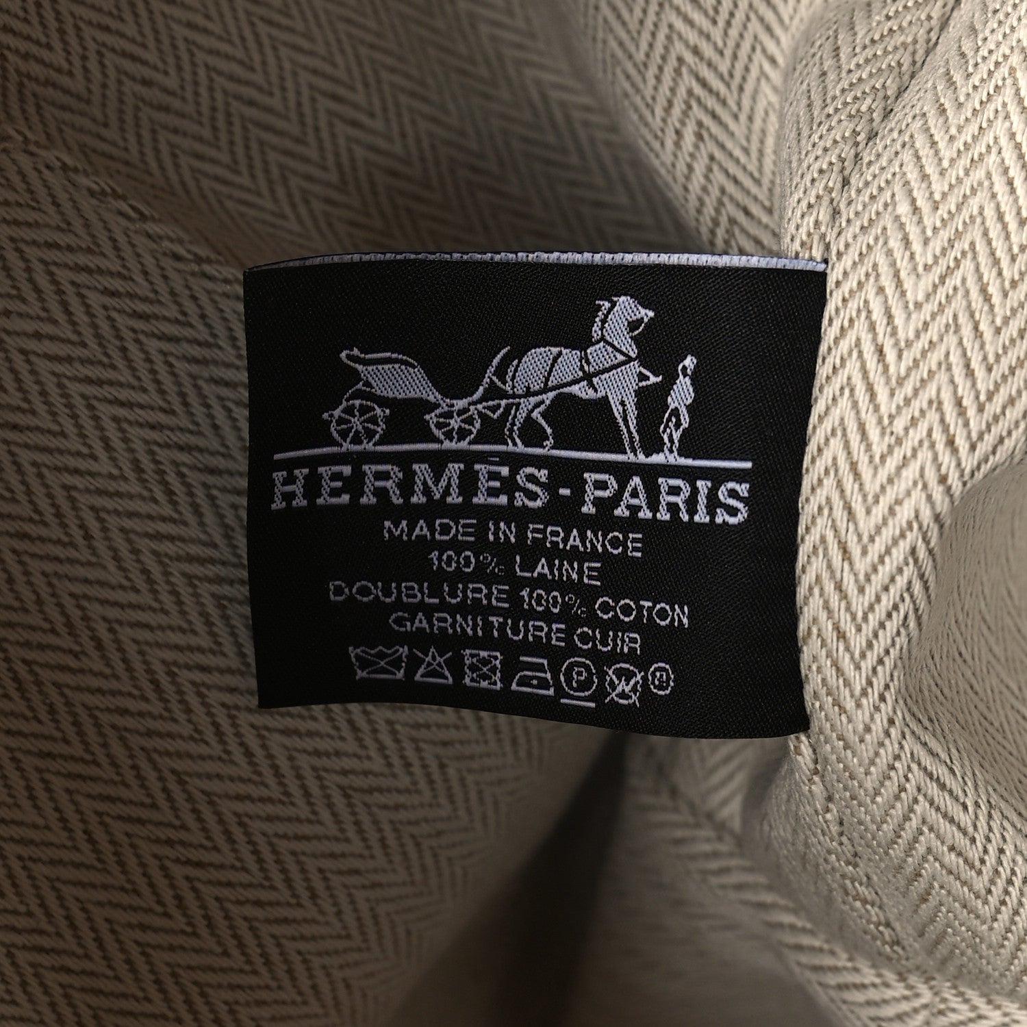 Hermes Wool Large Bride-A-Brac H Natte Pouch Tomette 6 of 8