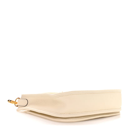 Hermes Taurillon Clemence Evelyne 23 Poche III Cream 4 of 11