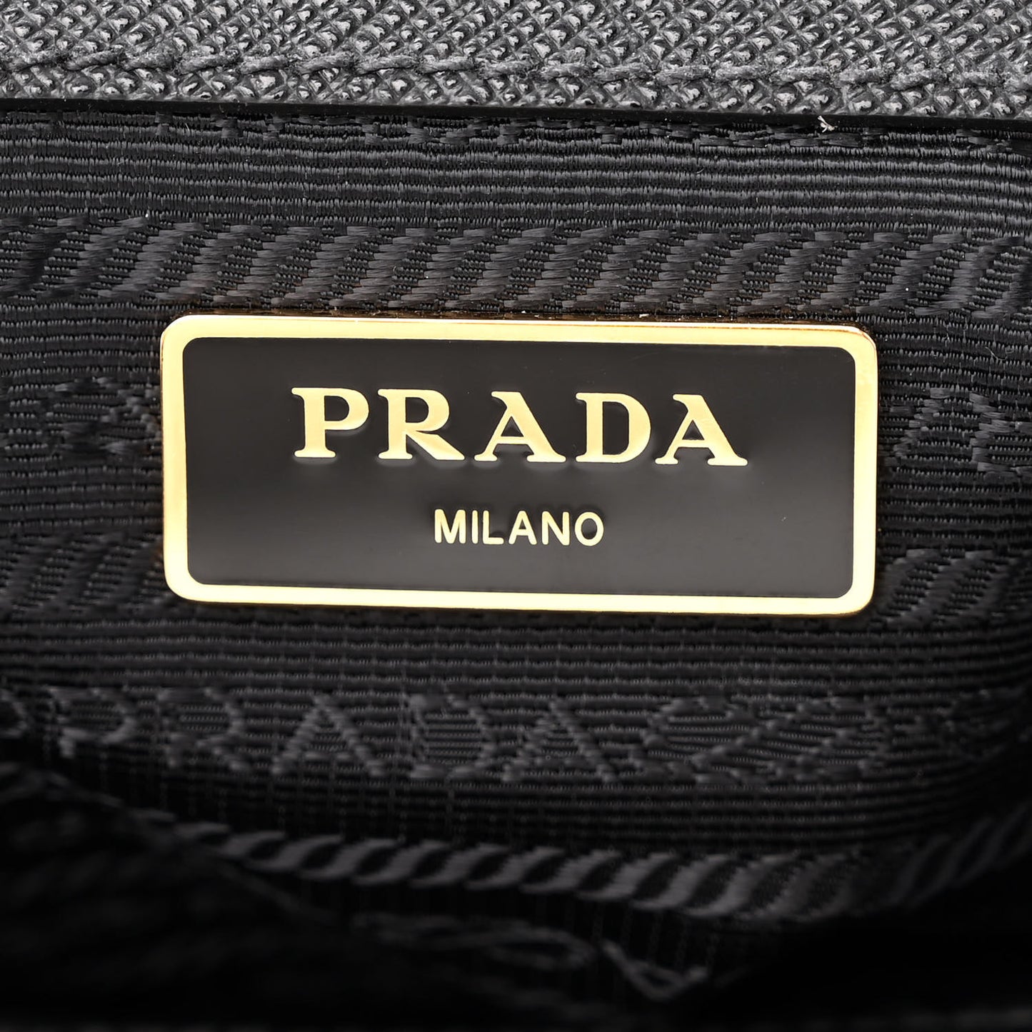 Tessuto Nylon Saffiano Satchel Black