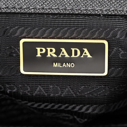 Prada Tessuto Nylon Saffiano Satchel Black 6 of 11