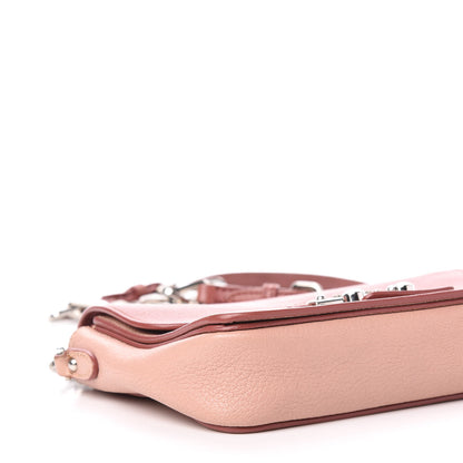 Miu Miu Goatskin Madras Chain Shoulder Bag Pink 11 of 14