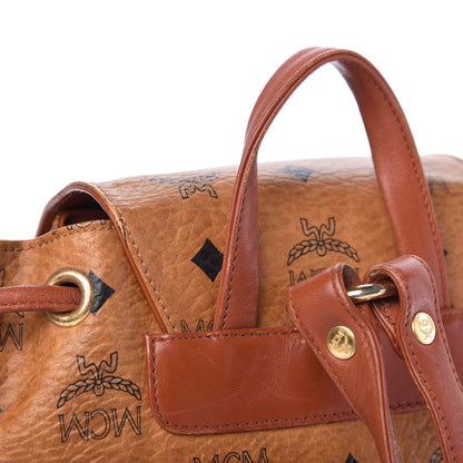 MCM Visetos Drawstring Backpack Cognac 11 of 11