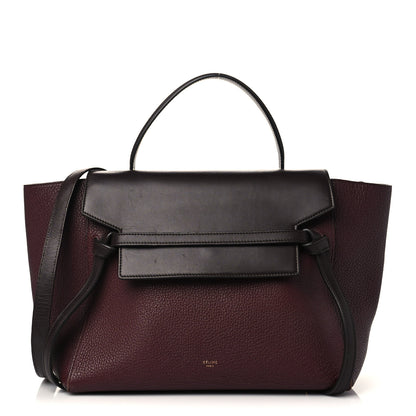 Celine Goatskin Smooth Calfskin Mini Belt Bag Burgundy 1 of 7