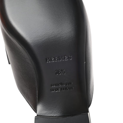 Hermes Goatskin Trocadero Mule 36.5 Black 6 of 7