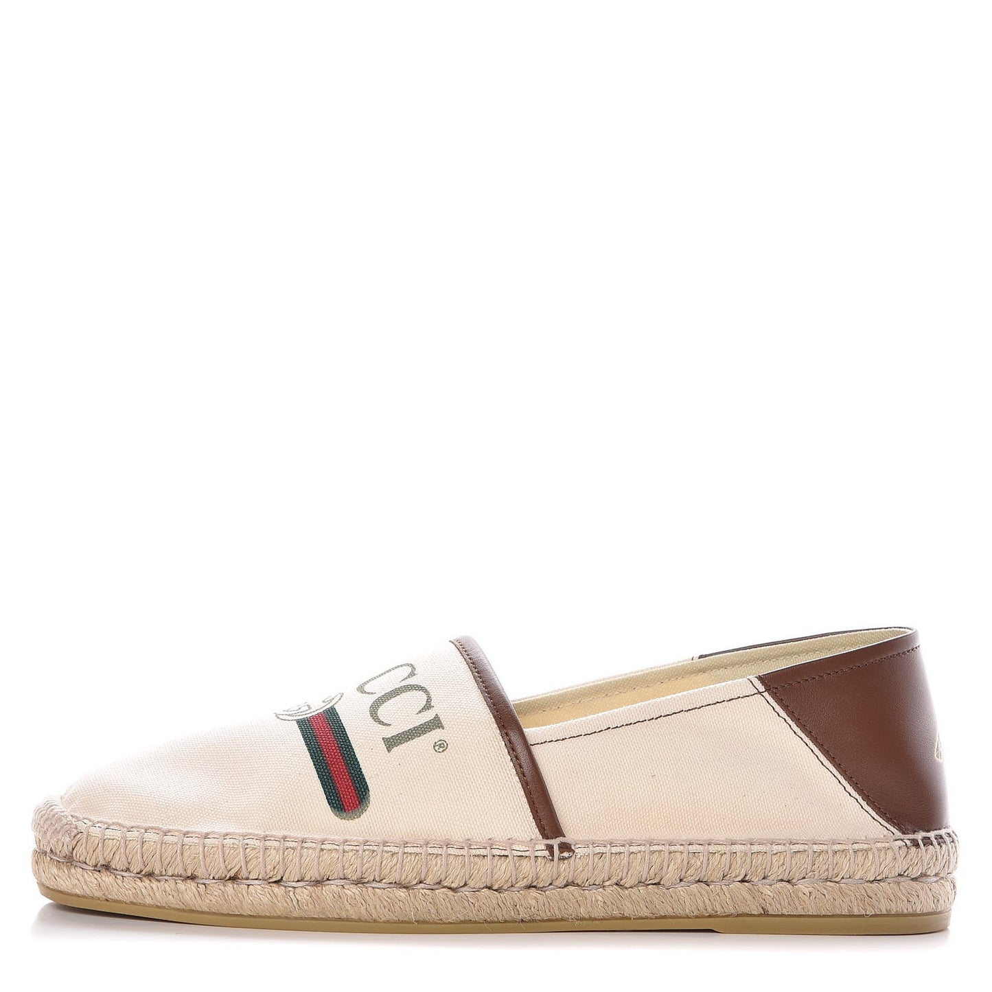 Canvas Miro Soft Calfskin Logo Mens Espadrilles 9 Greggio Cuir