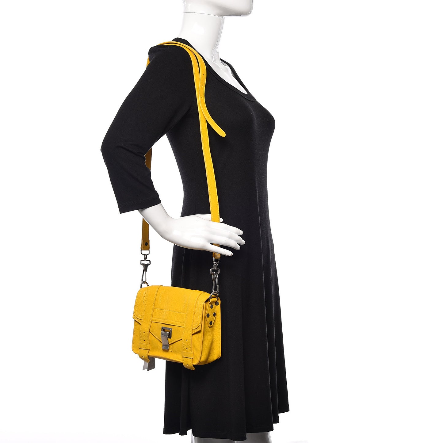 Lambskin PS1 Mini Pouch Messenger Bag Lemon