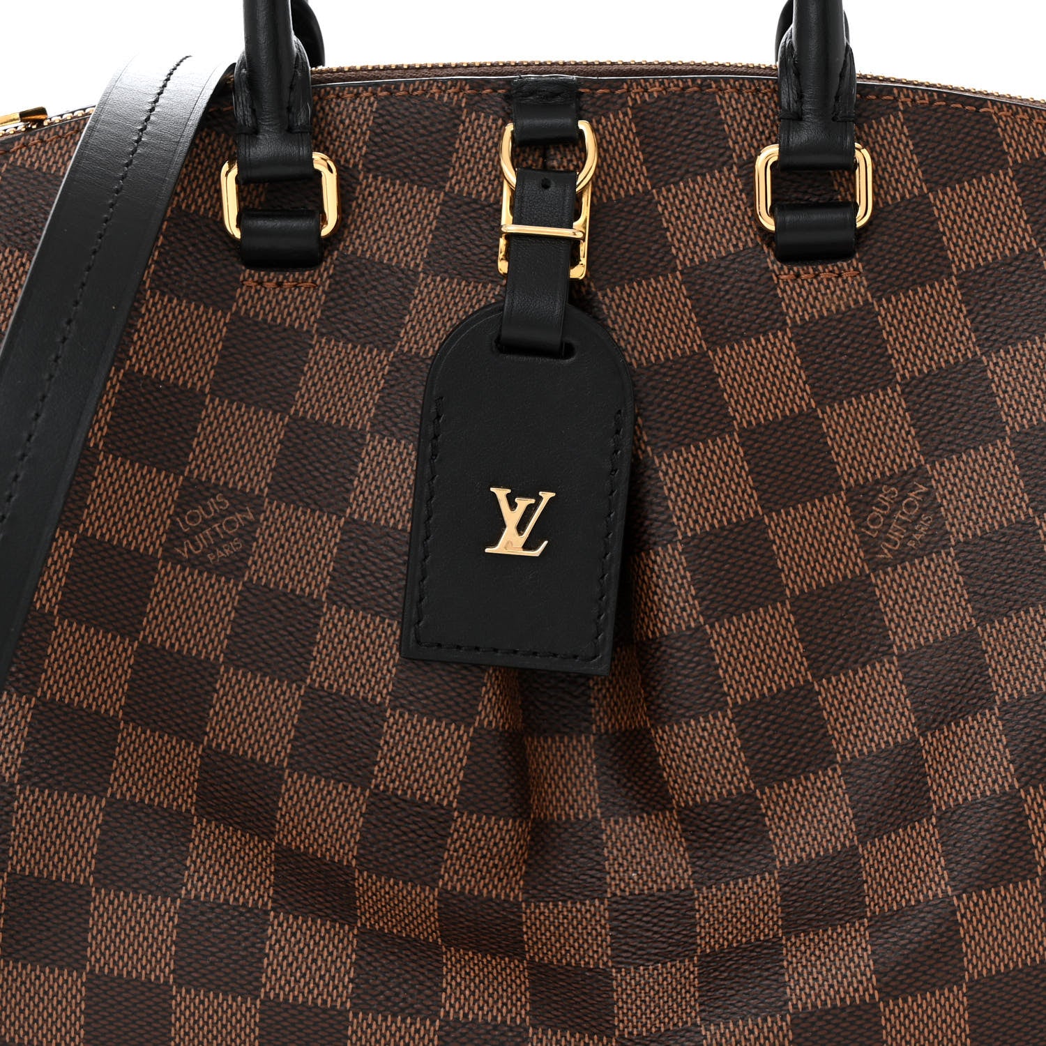 Louis Vuitton Damier Ebene Odeon Tote PM Black 7 of 9