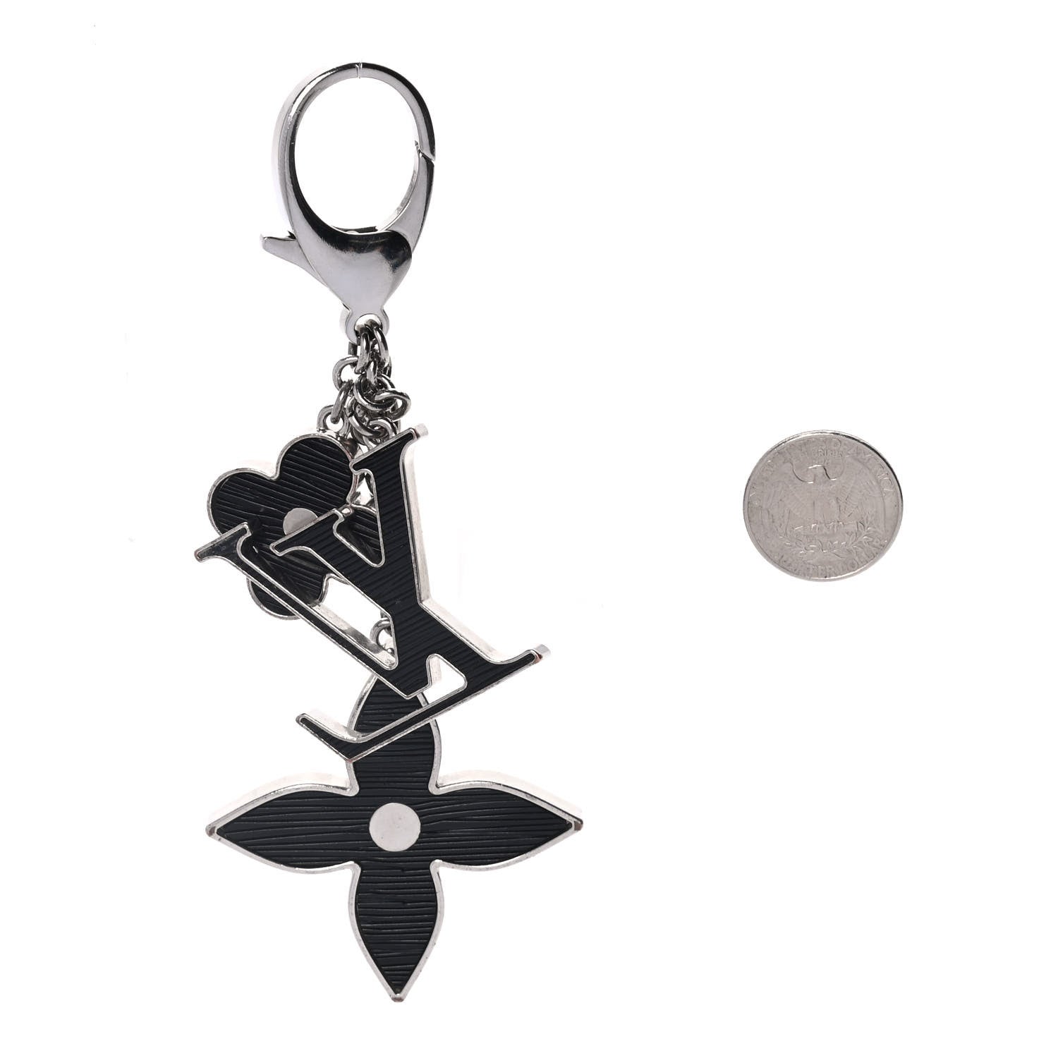 Louis Vuitton Electric Epi Fleur d'Epi Bag Charm Black 2 of 6