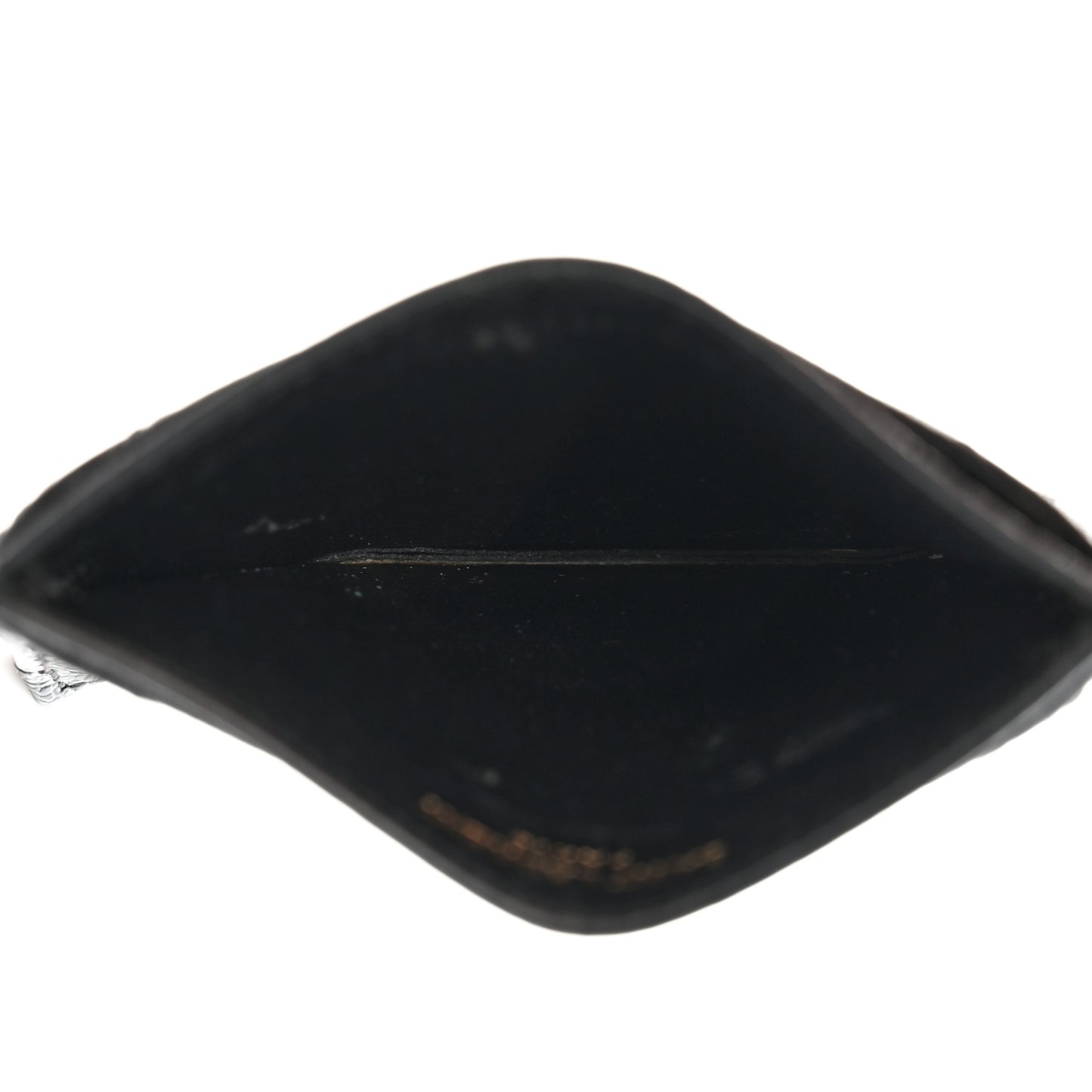 Grain De Poudre Matelasse Chevron Monogram Credit Card Case Black