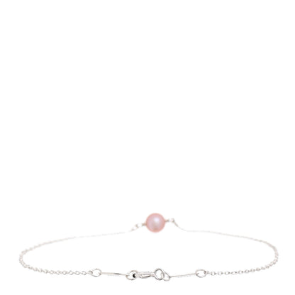 Tiffany Sterling Silver Pink Pearl Elsa Peretti Pearl By The Yard Bracelet 3 of 4