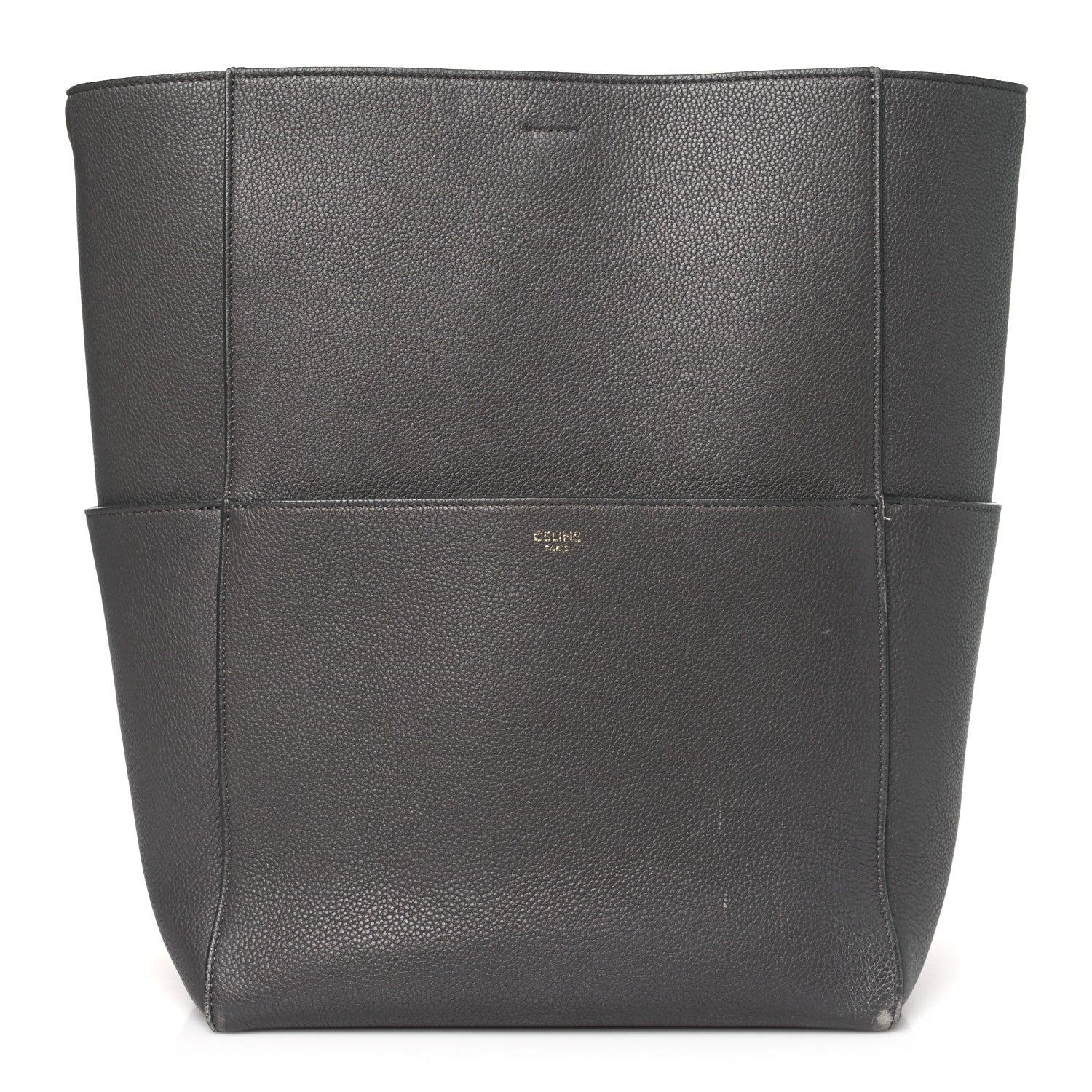 Celine Soft Grained Calfskin Sangle Bucket Bag Taupe 1 of 10