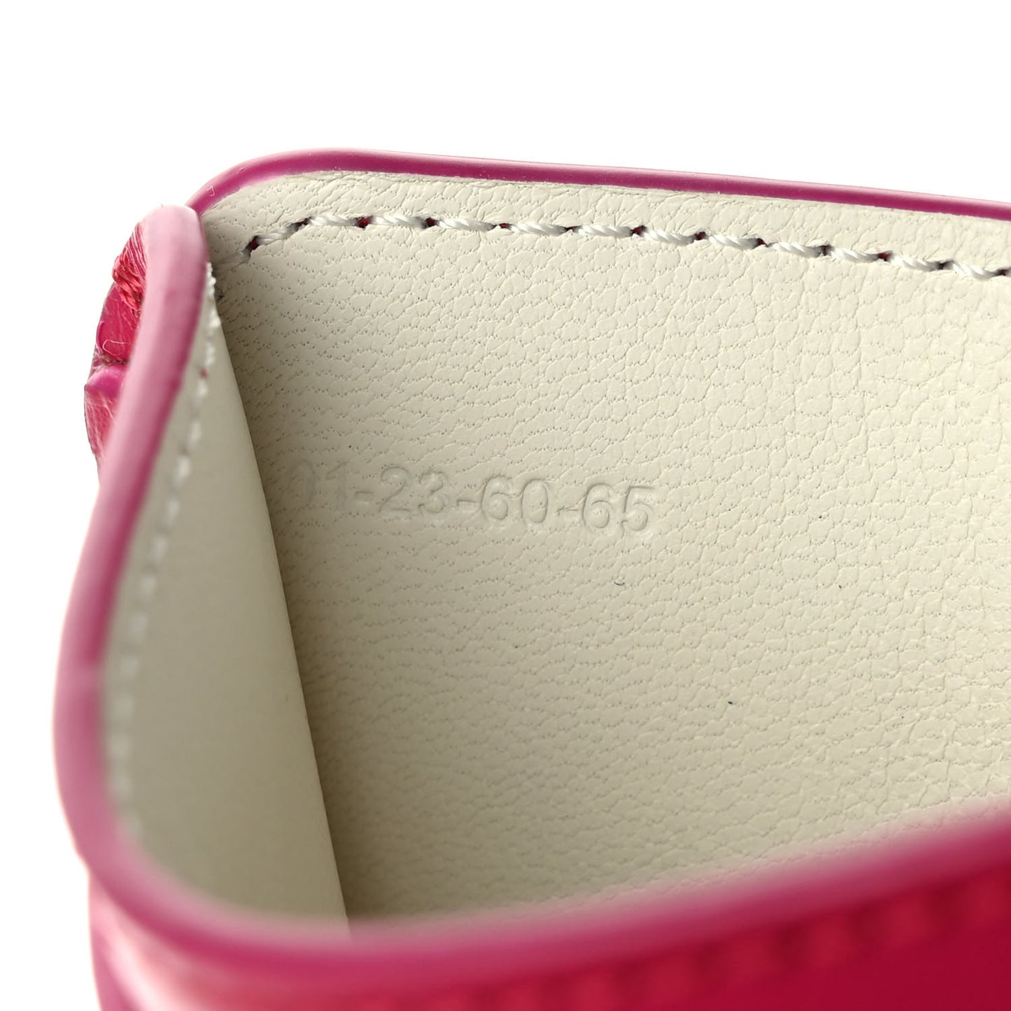 Calfskin Sense Card Holder Fizzy Pink