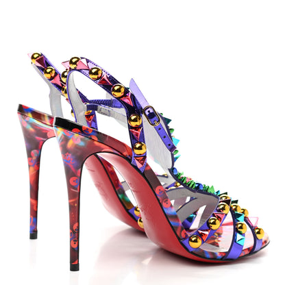 Christian Louboutin Patent Goldora 100 Sandals 38 Multi 4 of 7