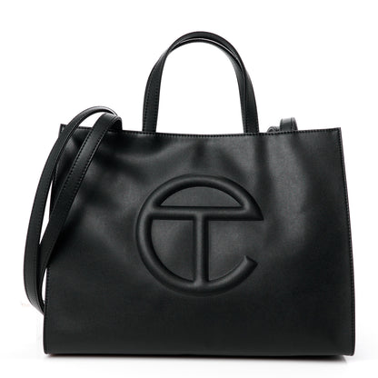 Telfar Vegan Leather Medium Shopping Bag Black 1 of 11