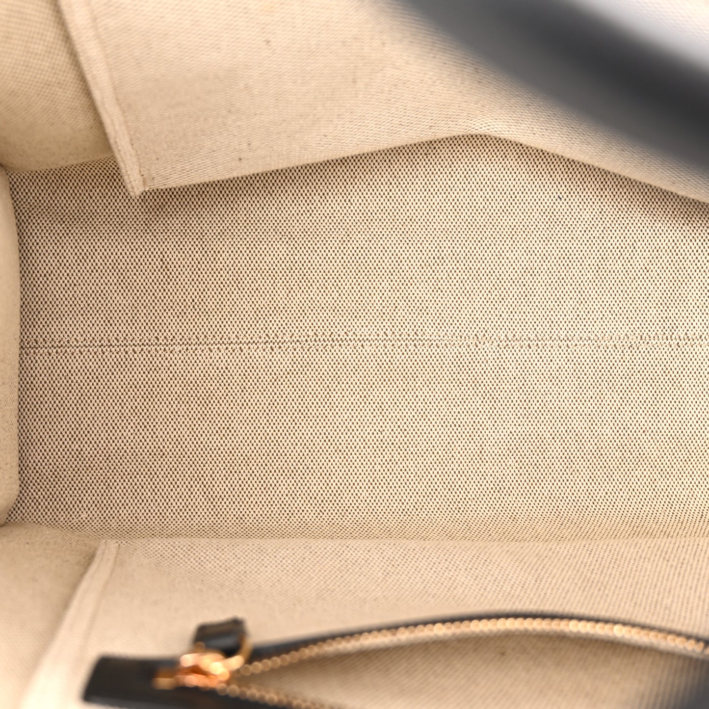 Canvas Calfskin Large La Medusa Tote Bag Beige