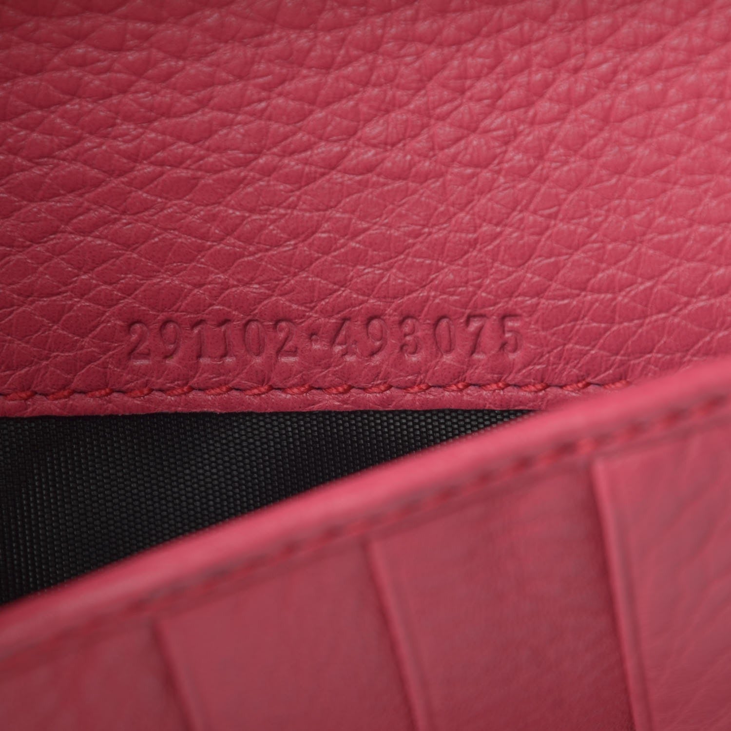 Gucci Calfskin Large Soho Zip Around Wallet Pink 7 of 7