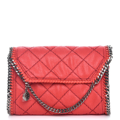 Stella McCartney Shaggy Deer Quilted Mini Falabella Coral 1 of 7