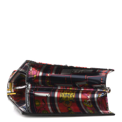 Christian Louboutin Crepe Satin Elisa Mini Tarot Shoulder Bag Multicolor Black 4 of 11
