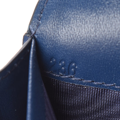 Prada Vitello Move Fioco Bow Continental Flap Travel Wallet Bluette 8 of 9