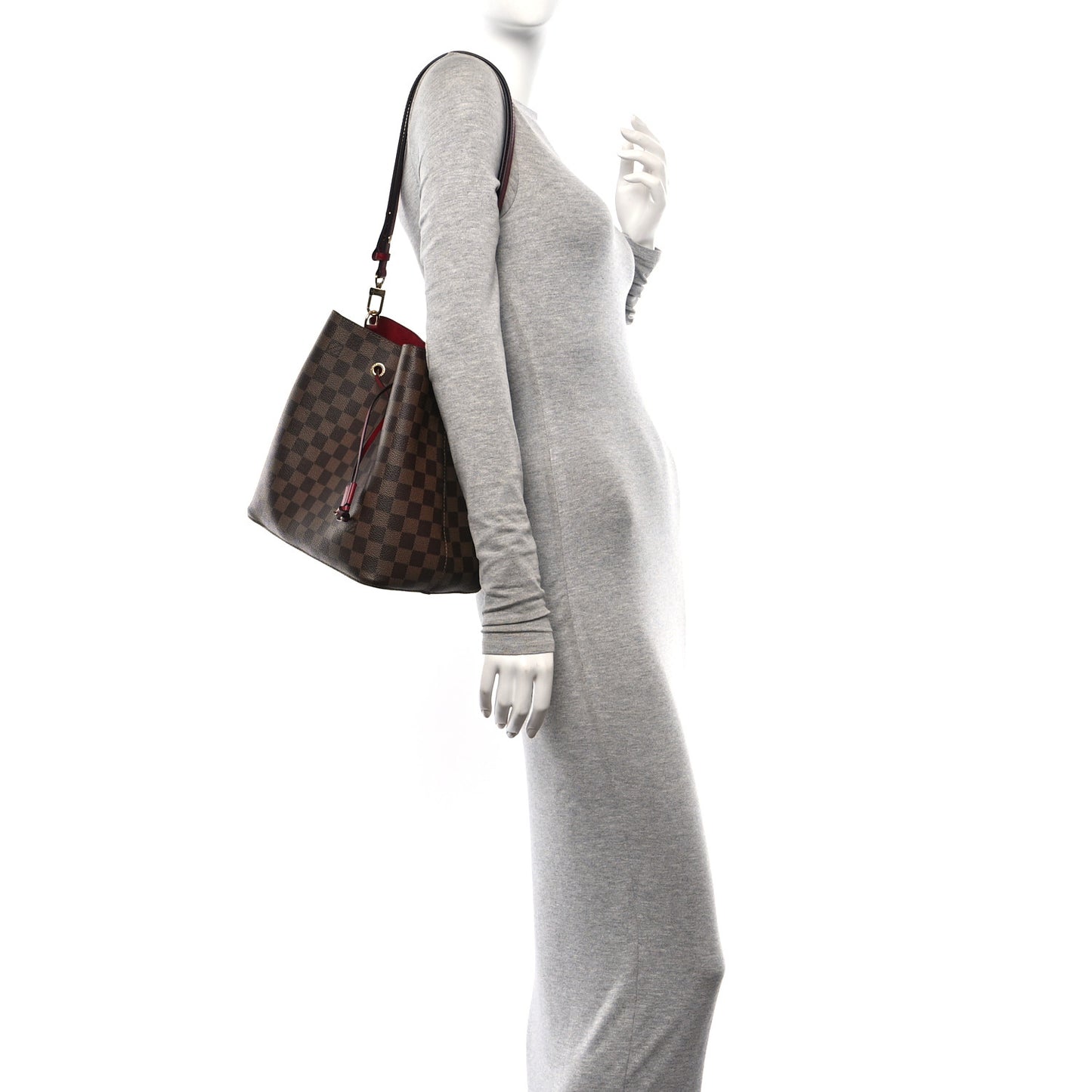 Damier Ebene Neonoe MM Cherry Berry
