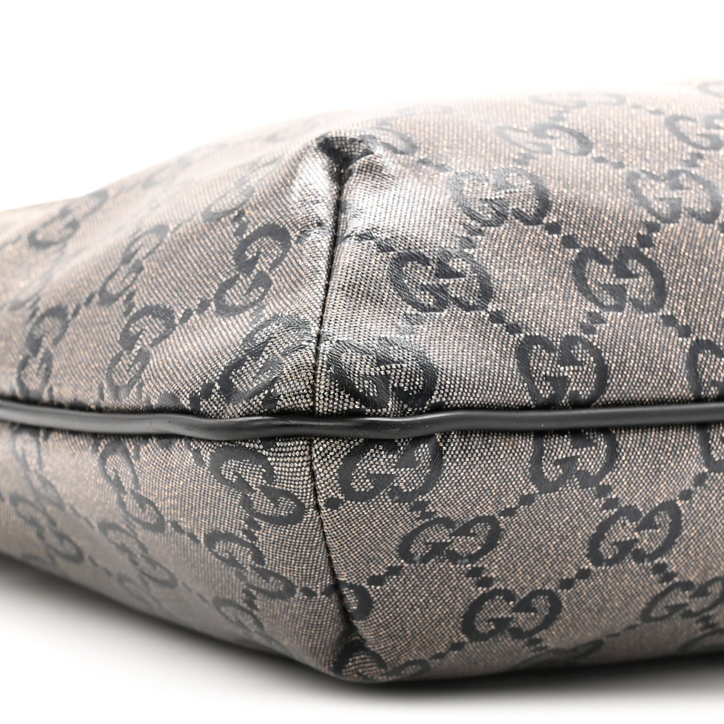 Crystal Monogram Small Flat Messenger Crossbody Navy