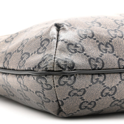 Gucci Crystal Monogram Small Flat Messenger Crossbody Navy 9 of 10