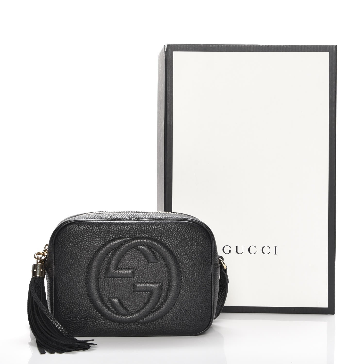 Gucci Pebbled Calfskin Small Soho Disco Bag Black 8 of 8