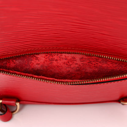 Louis Vuitton Epi Mabillon Backpack Castillan Red 13 of 17