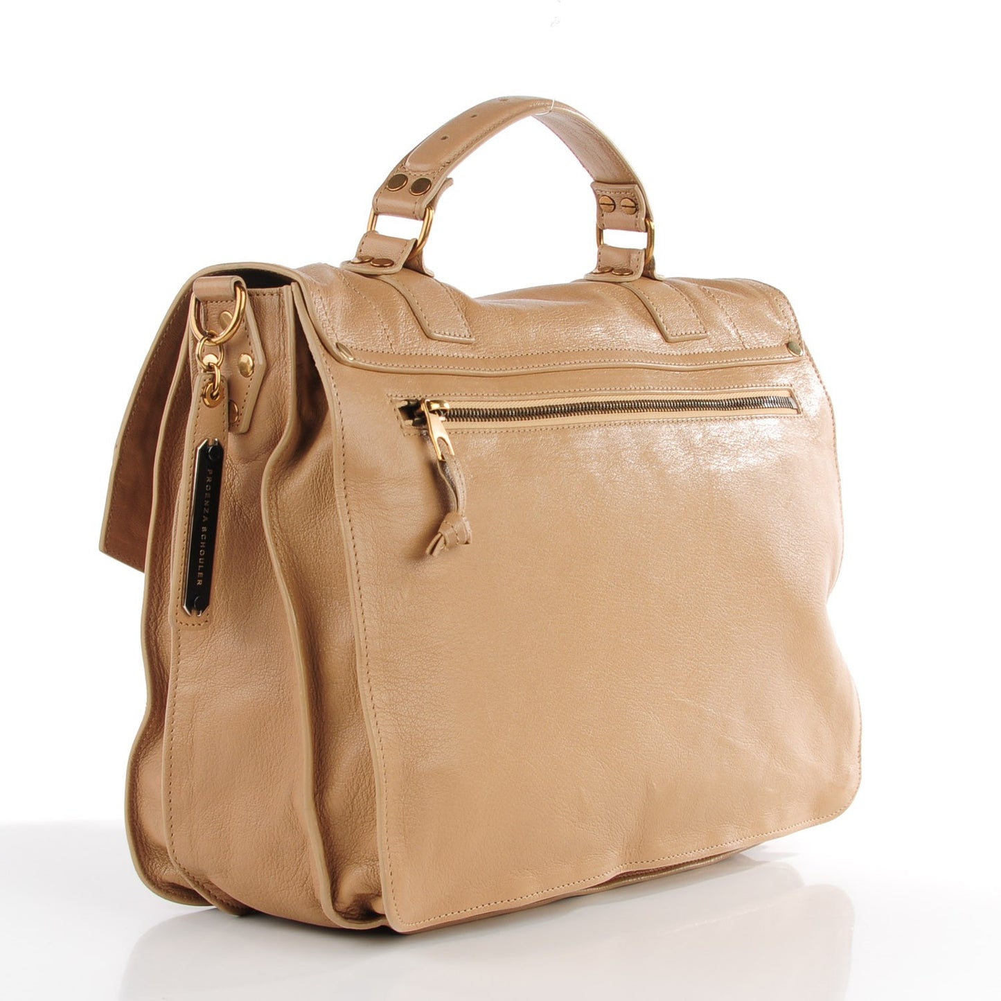 Lambskin PS1 Large Satchel Sahara