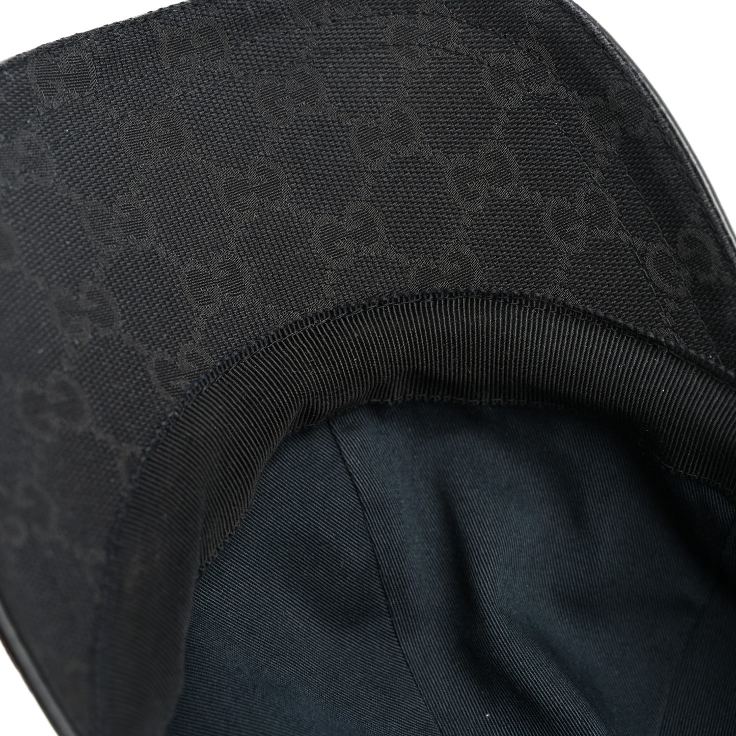 Monogram Web Baseball Hat L Black
