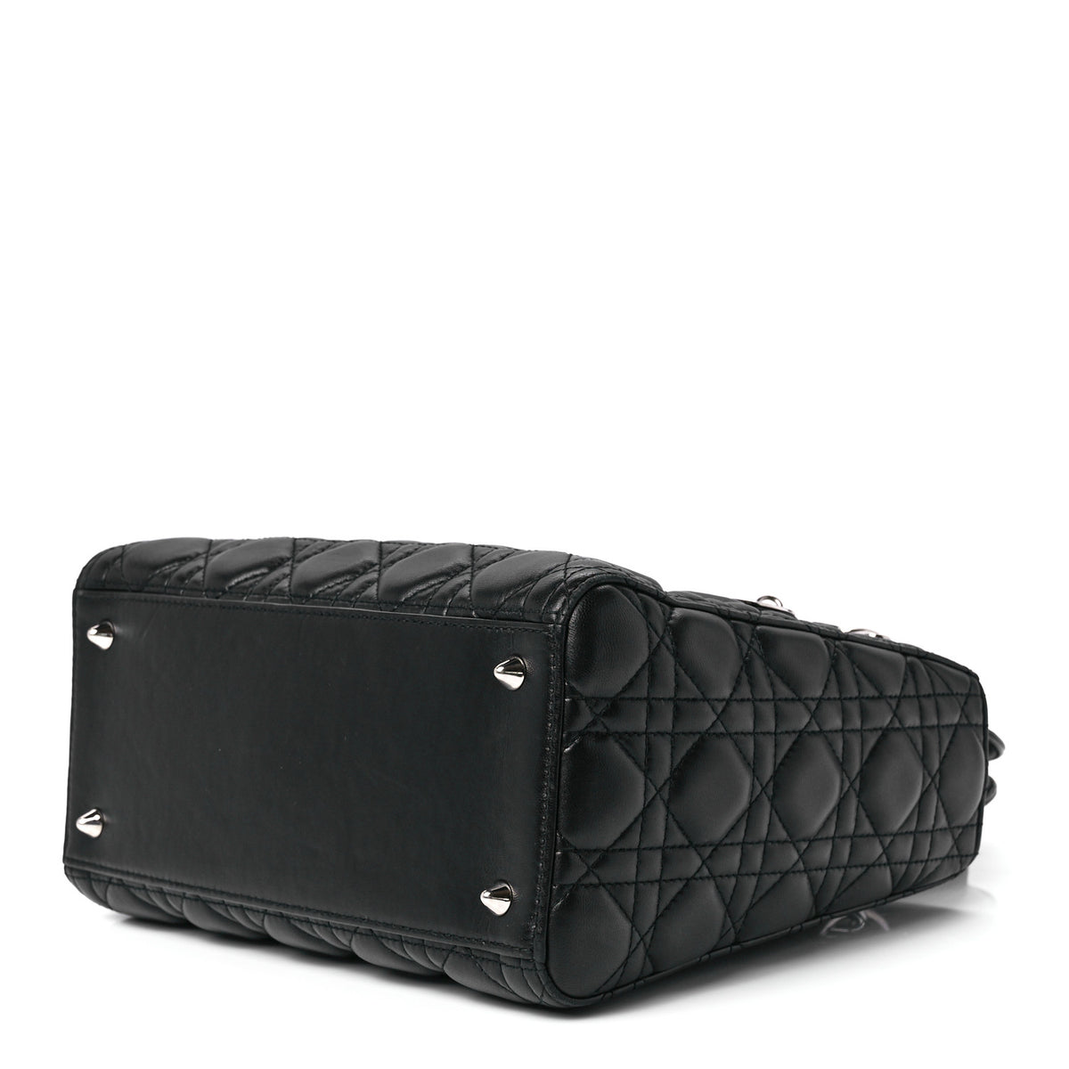 Lambskin Cannage Medium Lady Dior Black