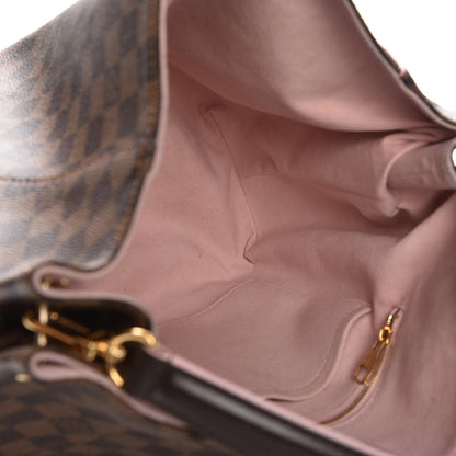 Louis Vuitton Damier Ebene Caissa Hobo Rose Ballerine 5 of 13
