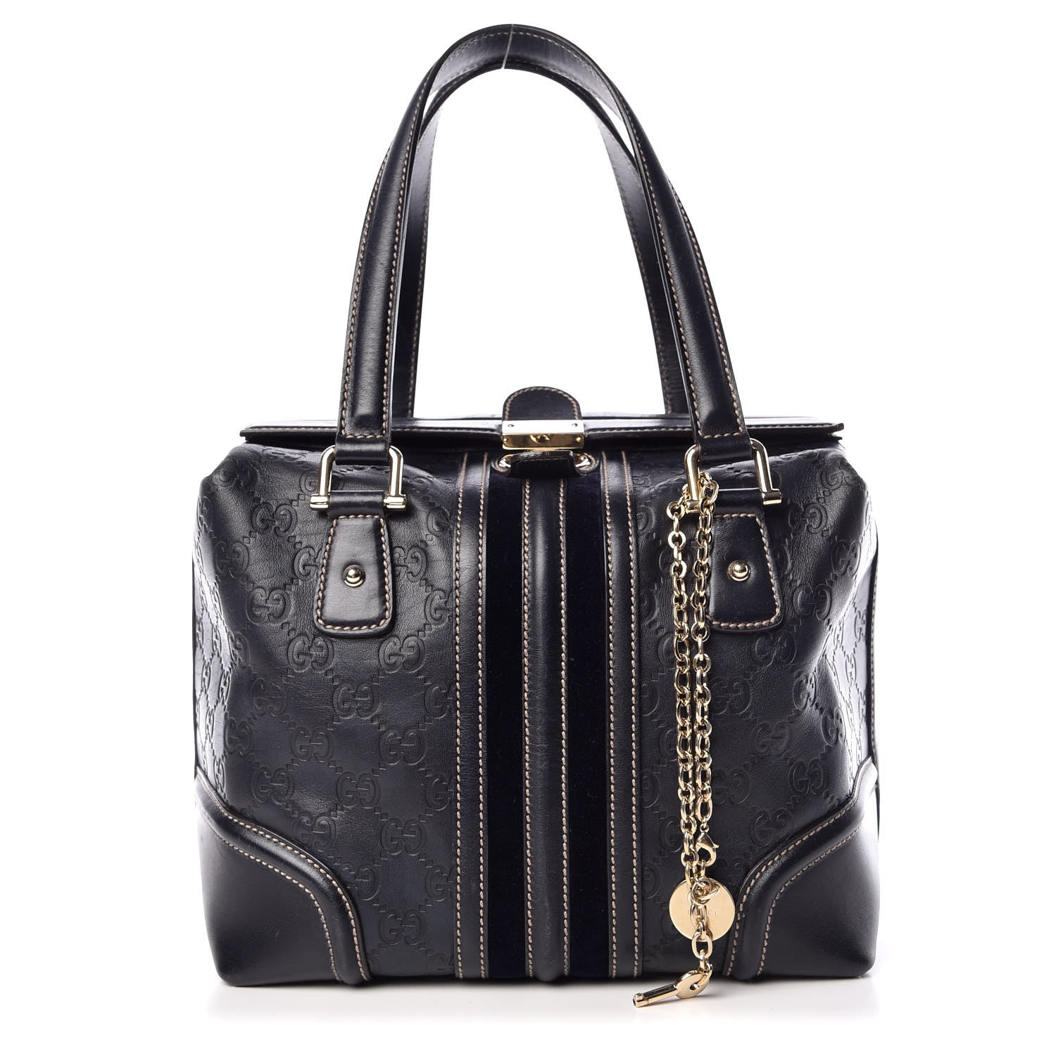 Gucci Guccissima Treasure Boston Black 1 of 18