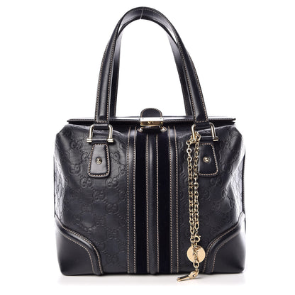 Gucci Guccissima Treasure Boston Black 1 of 18