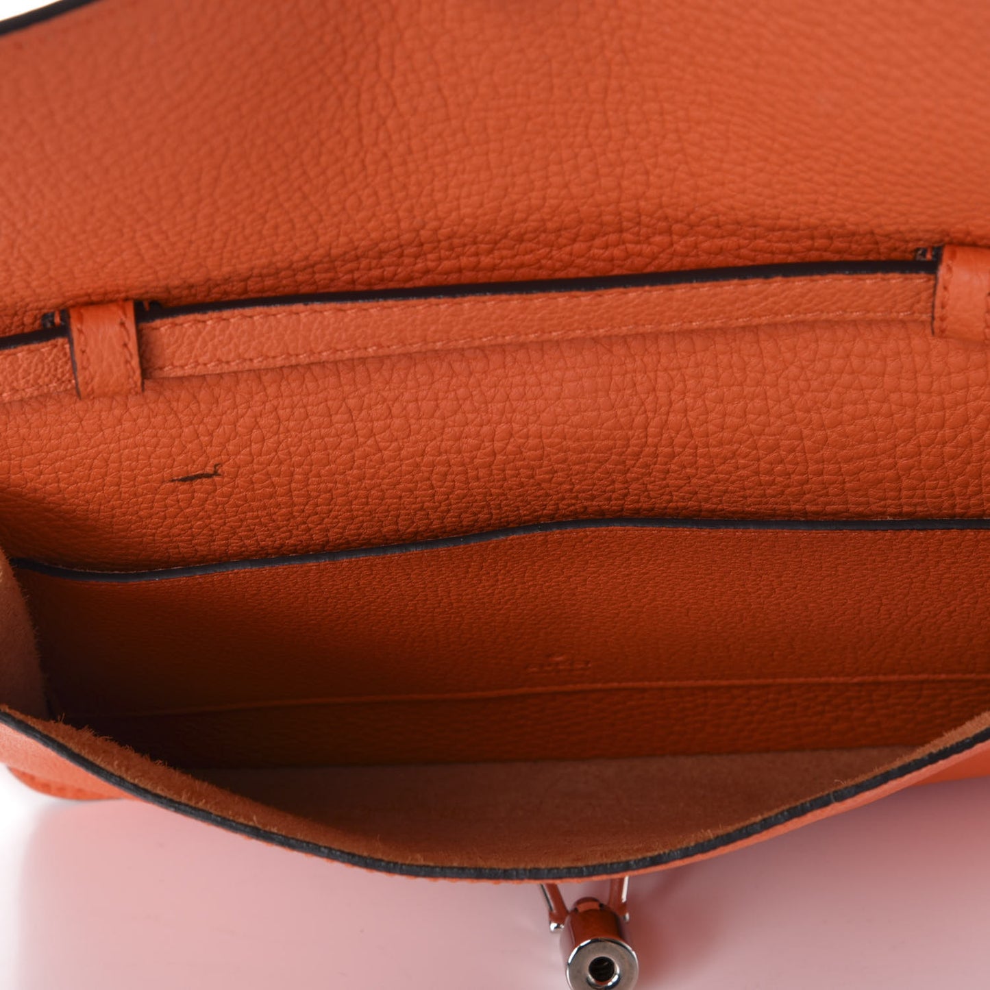 Grand Prix Calfskin Jackie Convertible Shoulder Bag Orange