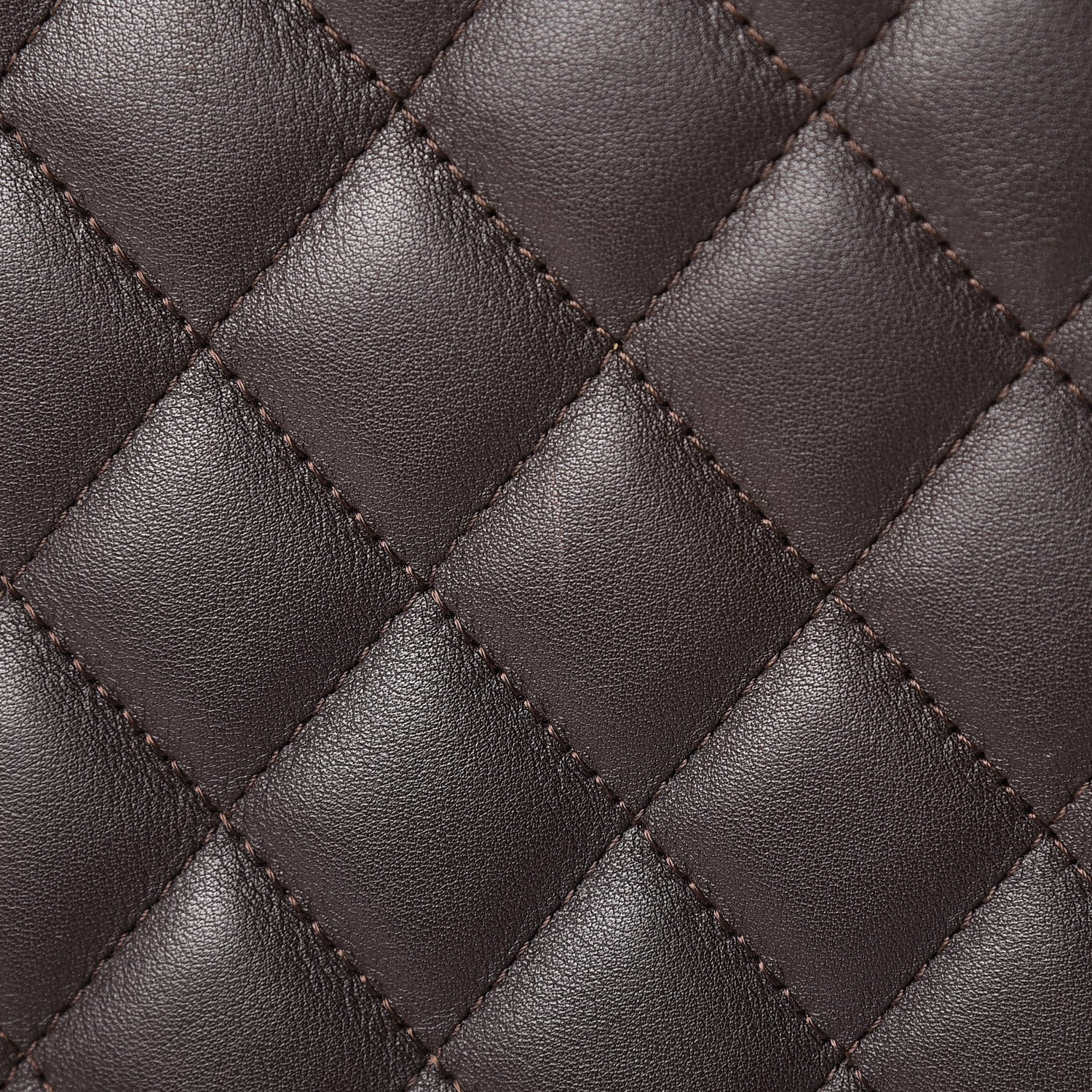Chanel Calfskin Quilted Large Cambon Tote Brown 15 of 24
