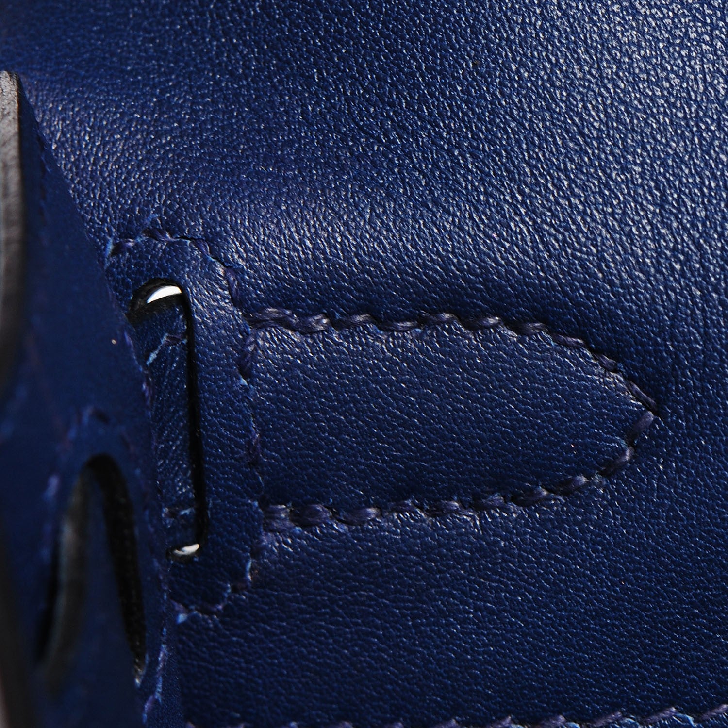 Hermes Swift Kelly Cut Clutch Pochette Bleu De Malte 15 of 17