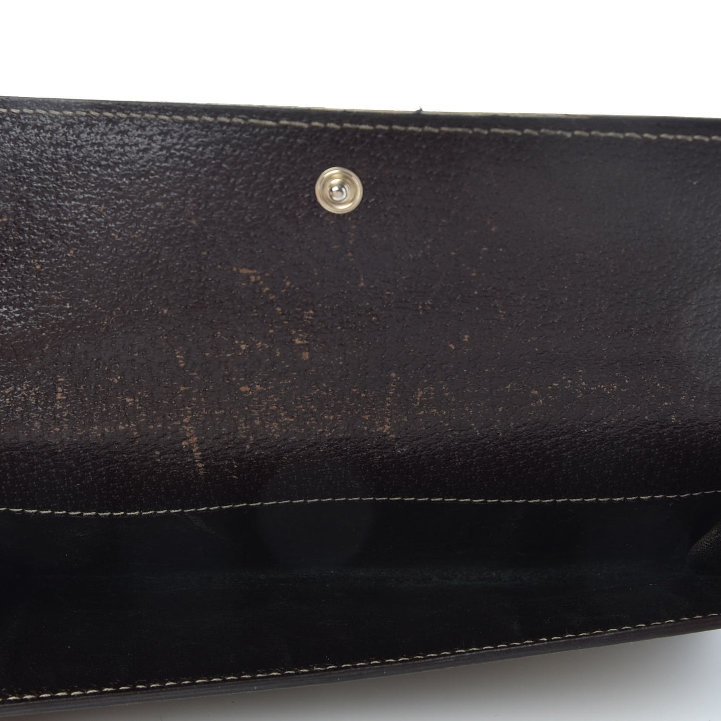 Crystal Monogram Continental Charmy Wallet Brown