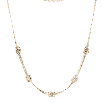 Chanel Metal CC Short Chain Necklace Gold 1 of 5
