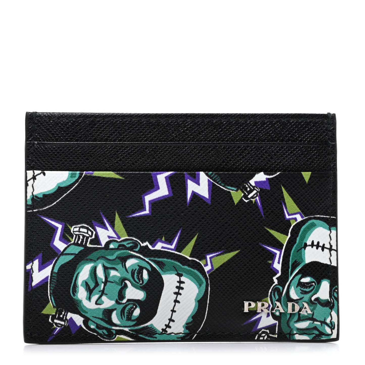 X UNIVERSAL STUDIOS Saffiano Frankenstein Card Holder Menta