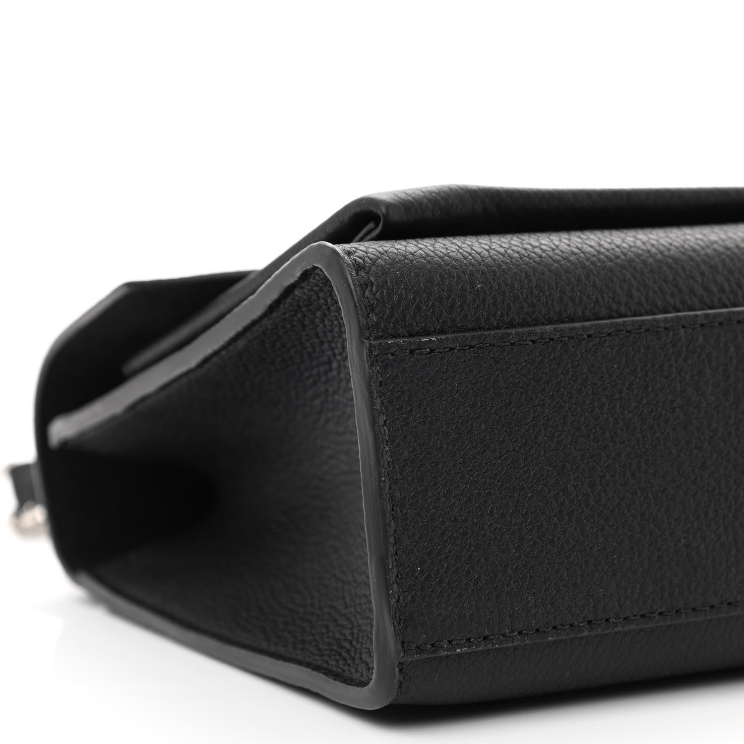 Louis Vuitton Soft Calfskin Mylockme Chain Bag BB Black 9 of 10