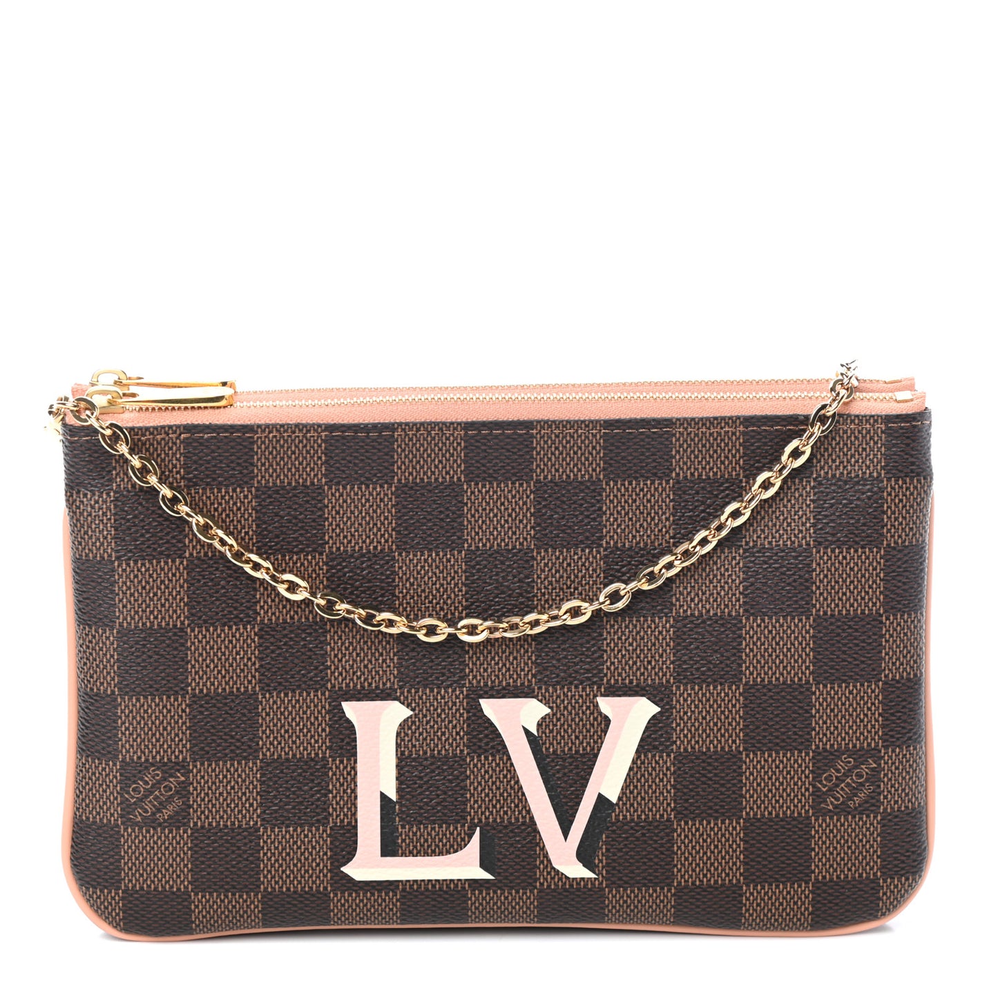 Damier Ebene Double Zip Pochette