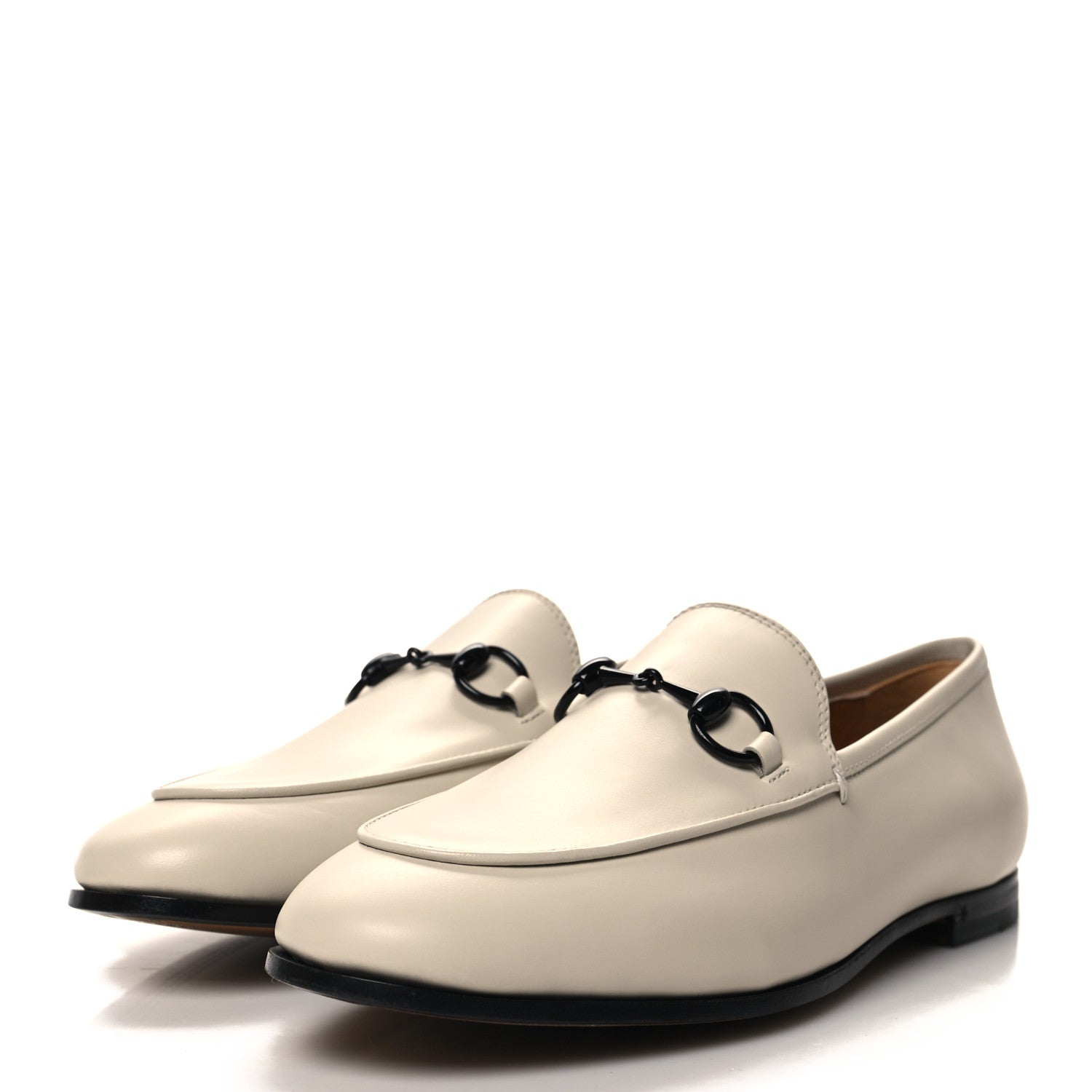 Gucci Malaga Kid Womens Jordaan Loafers 36.5 White 3 of 9