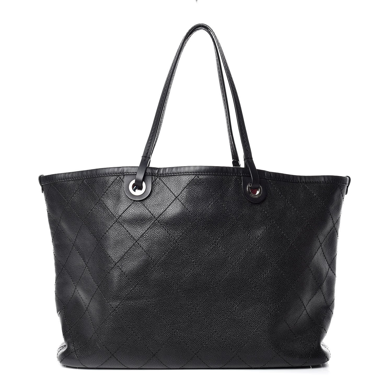 Chanel Grained Calfskin Shopping Fever Tote Black 3 of 17