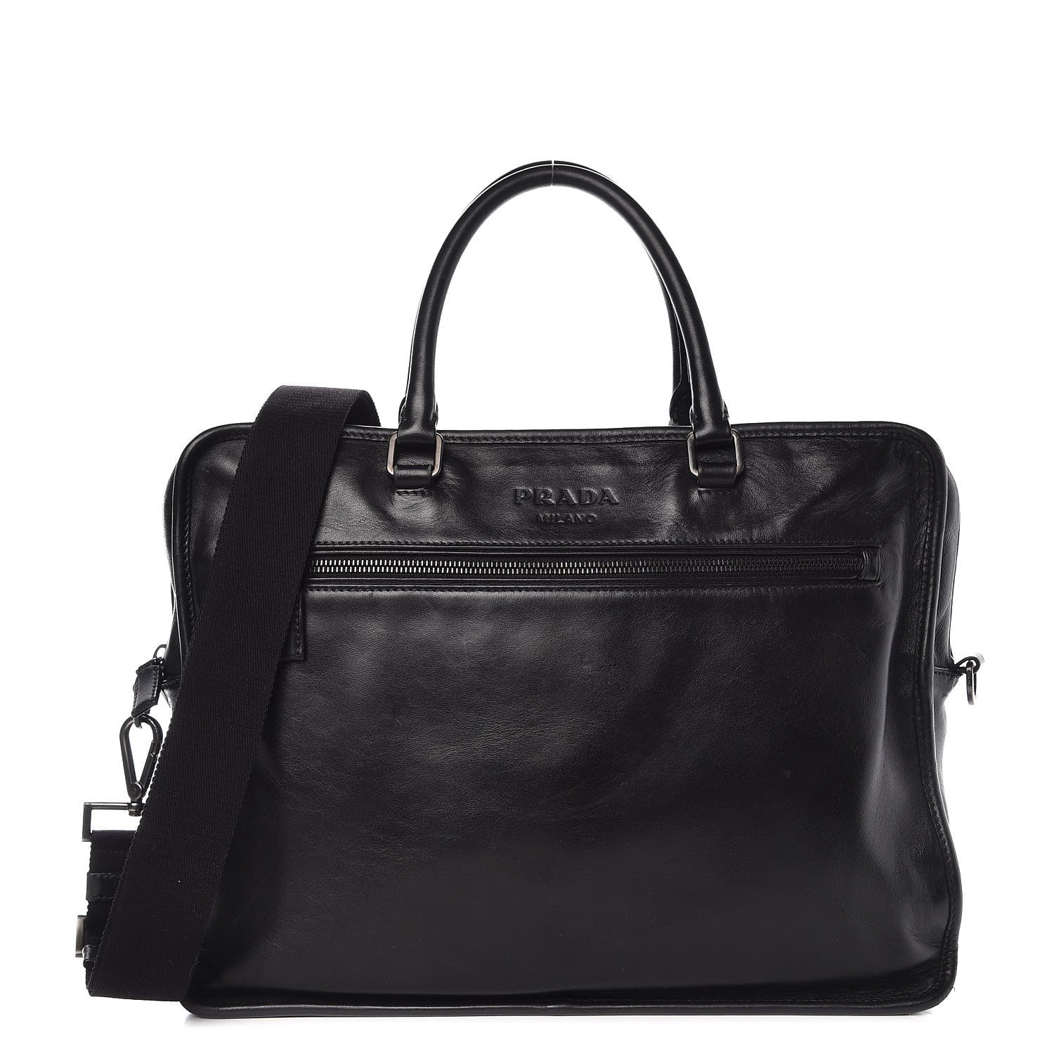 Prada Nappa Briefcase Black 1 of 13