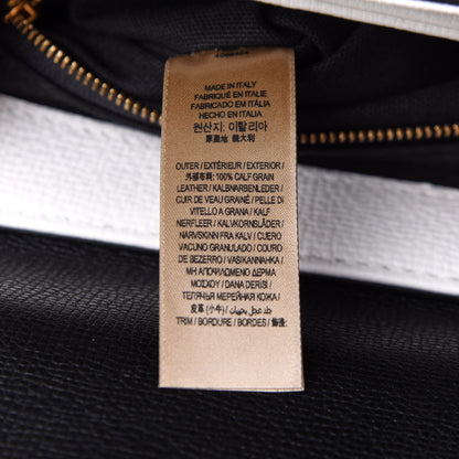 Burberry Derby Calfskin House Check Small Camberley Chalk White Black 11 of 12