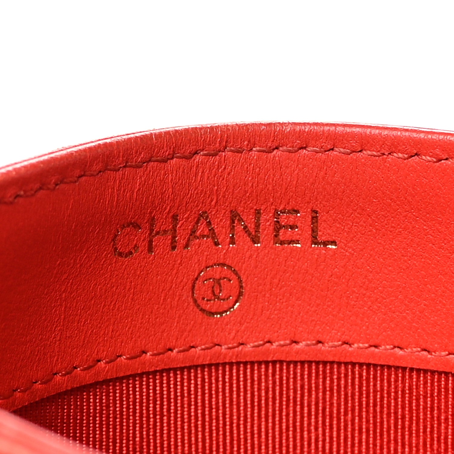 Chanel Lambskin Quilted Card Holder Red 6 of 6