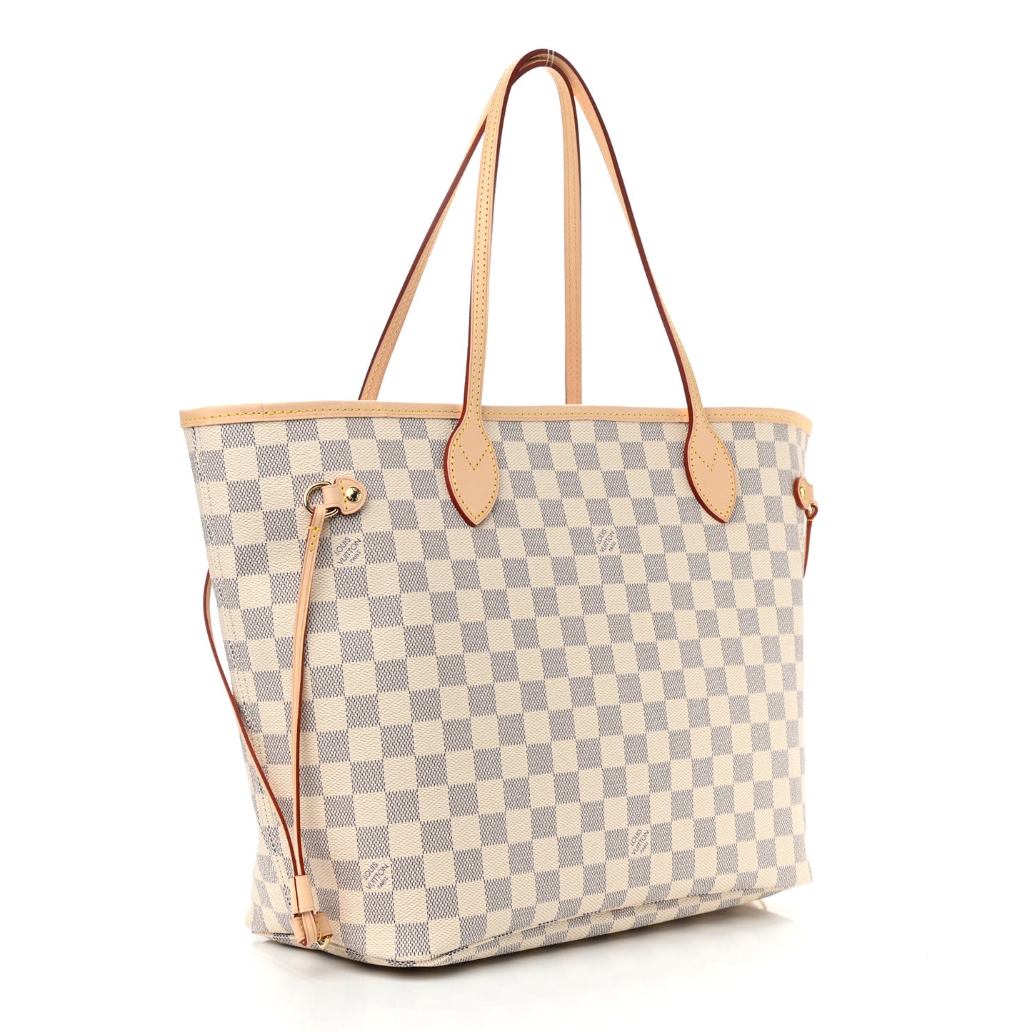 Damier Azur Neo Neverfull MM Rose Ballerine